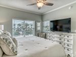 Master bedroom with king bed&59&59&59&59&59&59; window looks out to pool and beach